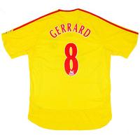 2006-07 Liverpool Away Shirt Gerrard #8 XL