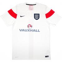 2014-15 England Player Issue Pre-Match Training Shirt *As New* M