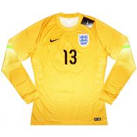 2014-15 England Player Issue GK Home Shirt #13 *w/Tags* L