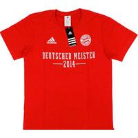 2014 bayern munich adidas deutscher mesiter tee bnib