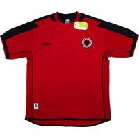 2004 06 albania home shirt bnib