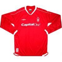 2003-04 Nottingham Forest L/S Home Shirt XL