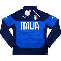 2014 15 italy puma padded 12 zip training top bnib