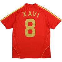 2007-09 Spain Home Shirt Xavi #8 M