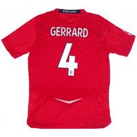 2008 10 england away shirt gerrard 4 xl