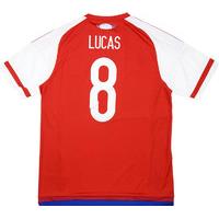 2015 Paraguay Copa América Home Shirt Lucas #8 *w/Tags*