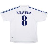 2001 real madrid home shirt mcmanaman 8 xl