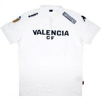 2010-11 Valencia Kappa White \'VCF\' Polo Shirt *BNIB* S