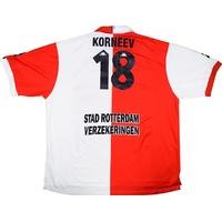 2000 01 feyenoord home shirt korneev 18 xxl