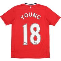 2011-12 Manchester United Home Shirt Young #18 M.Boys