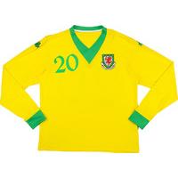 2006-07 Wales Player Issue Away L/S Shirt #20 XXL