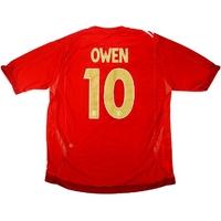 2006-08 England Away Shirt Owen #10 XL