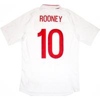 2012-13 England Home Shirt Rooney #10 L