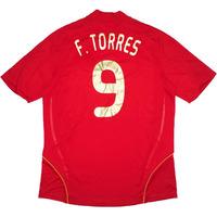 2007 09 spain home shirt ftorres 9 xxl