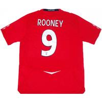 2008-10 England Away Shirt Rooney #9 M.Boys