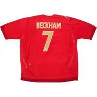 2006-08 England Away Shirt Beckham #7 XL
