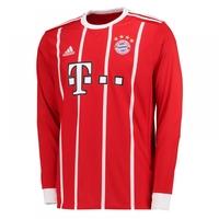 2017-2018 Bayern Munich Adidas Home Long Sleeve Shirt