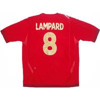 2006 08 england away shirt lampard 8 xl