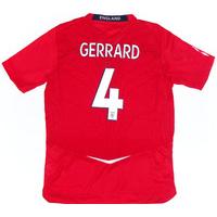 2008 10 england away shirt gerrard 4 womens l