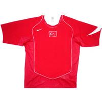 2004-06 Turkey Home Shirt (Excellent) S