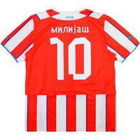 2013-14 Red Star Belgrade Home Shirt Milija #10 *w/Tags*