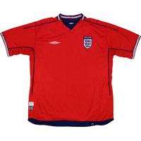 2002-04 England Away Shirt (Very Good) XL