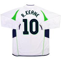 2002-03 Ireland Away L/S Shirt R.Keane #10 *w/Tags* XL