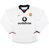 2002-03 Manchester United Away L/S Shirt XL