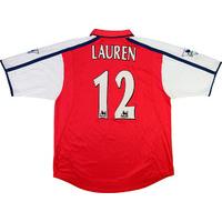 2000 02 arsenal home shirt lauren 12 xl