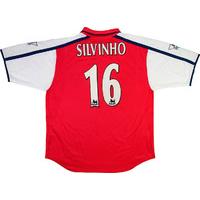 2000-01 Arsenal Home Shirt Silvinho #16 XL