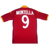 2002-03 Roma Home Shirt Montella #9 XXL