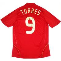 2007 09 spain home shirt torres 9 xxl