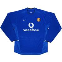 2002-03 Manchester United Third L/S Shirt XXL