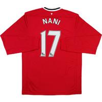 2011-12 Manchester United Home L/S Shirt Nani #17 *w/Tags* M