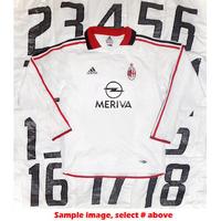 2003-04 AC Milan Player Issue Away L/S # Shirt *As New* L