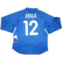 2000 01 valencia player issue cl third ls shirt ayala 12 wtags l