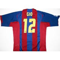 2004-05 Barcelona Home Shirt Gio #12 XL