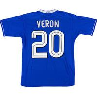 2003 05 chelsea home shirt veron 20 excellent xl