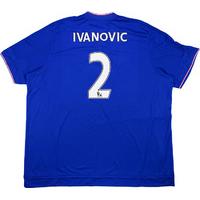 2015 16 chelsea home shirt ivanovic 2 very good 3xl