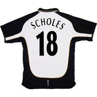 2001-02 Manchester United Centenary Away/Third Shirt Scholes #18 (Very Good) XL