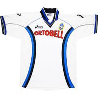 2001 02 atalanta away shirt excellent l