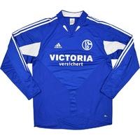 2004-05 Schalke Home L/S Shirt (Very Good) M