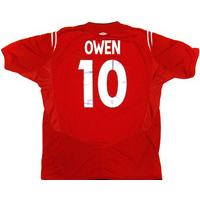 2004-06 England Away Shirt Owen #10 (Excellent) L
