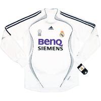 2006-07 Real Madrid Player Issue Home L/S Shirt *BNIB* XL