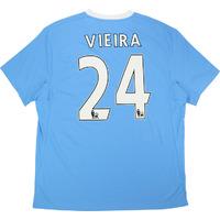 2009 10 manchester city home shirt vieira 24 wtags xl