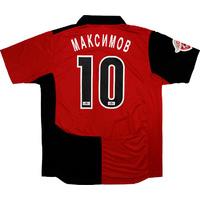 2009 FK Khimki Match Issue Home Shirt Maksimov #10