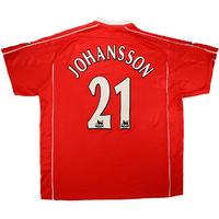 2002-03 Charlton Match Issue Home Shirt Johansson #21