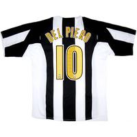 2004-05 Juventus Home Shirt Del Piero #10 (Excellent) XXL