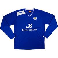 2012 13 leicester home ls shirt excellent m