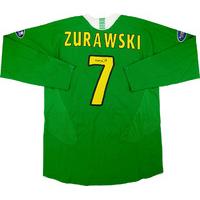 2005 06 celtic match issue away ls shirt zurawski 7